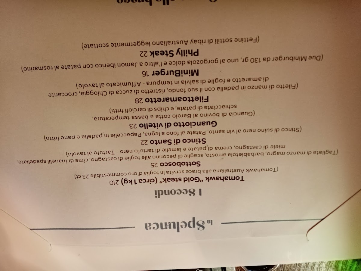 Menu La Spelunca Osteria Steakhouse-8